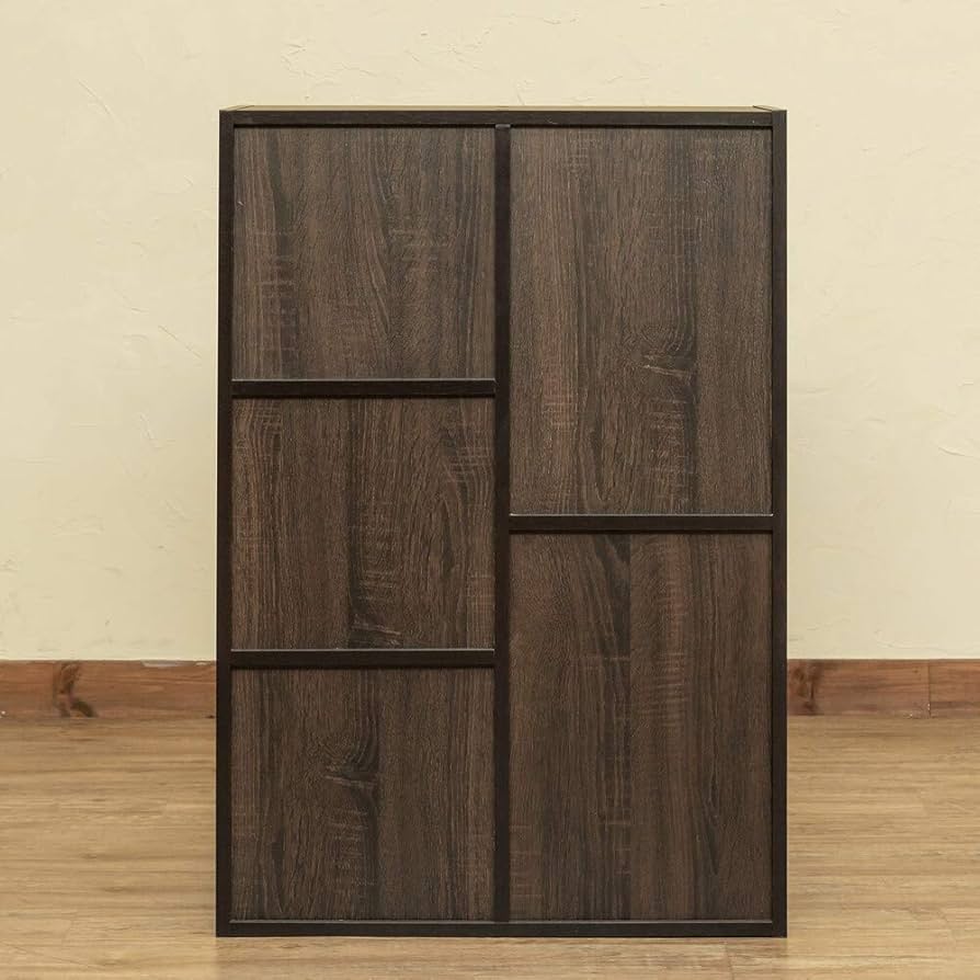 【新品、送料無料！】マルチラック　扉付き 鍵付き3段扉 マルチラック 60cm幅 収納 扉付き収納3段＆オープンラック